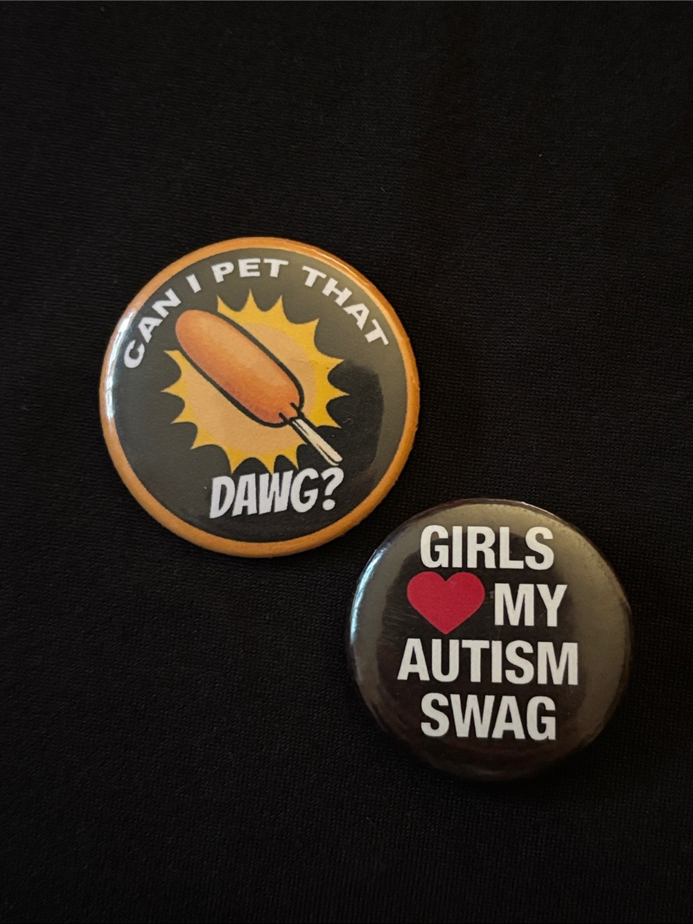 funny button pin bundle